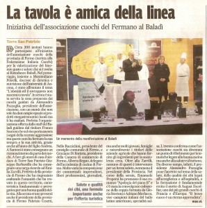 Corriere Adriatico 27 feb 2010 romanzo Apologia del piano B al Baladì